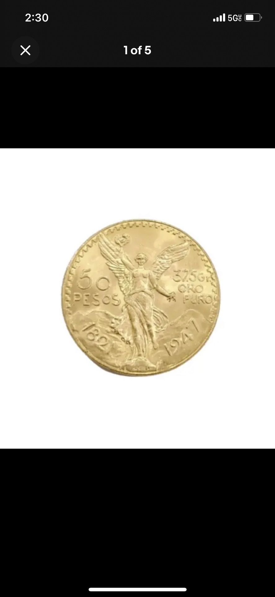 50 Pesos Gold Coin Asking $5000 For This Coin