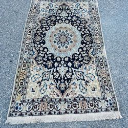 Handmade Persian Nain Rug – 5’0” x 3’3”