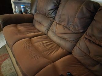 3 couches, 2 in tables, one middle table living room set