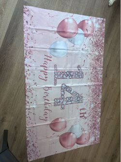 Birthday Banner 14 years.