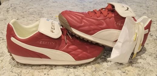 100% AUTHENTIC Men's Puma Fenty VL Club Red Premium Leather Size 9.5 BRAND NEW DS $120