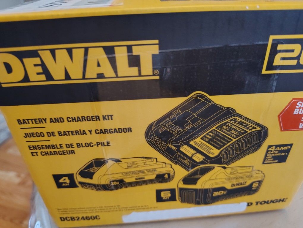 DeWalt 6.0ah And 4.0ah Batteries And Charger