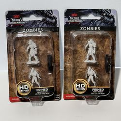 2 NEW packs WizKids Dungeons & Dragons D&D Nolzur's Marvelous Miniatures Zombies