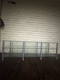 Glass Tv Stand fits 75” TV