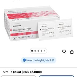 McKesson Alcohol Prep Pads - $20 - $30