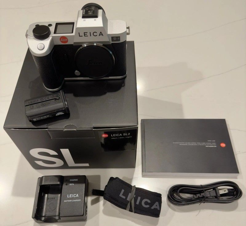 Leica SL2 47.3 Full Frame Mirrorless Digital Camera Body (Silver)