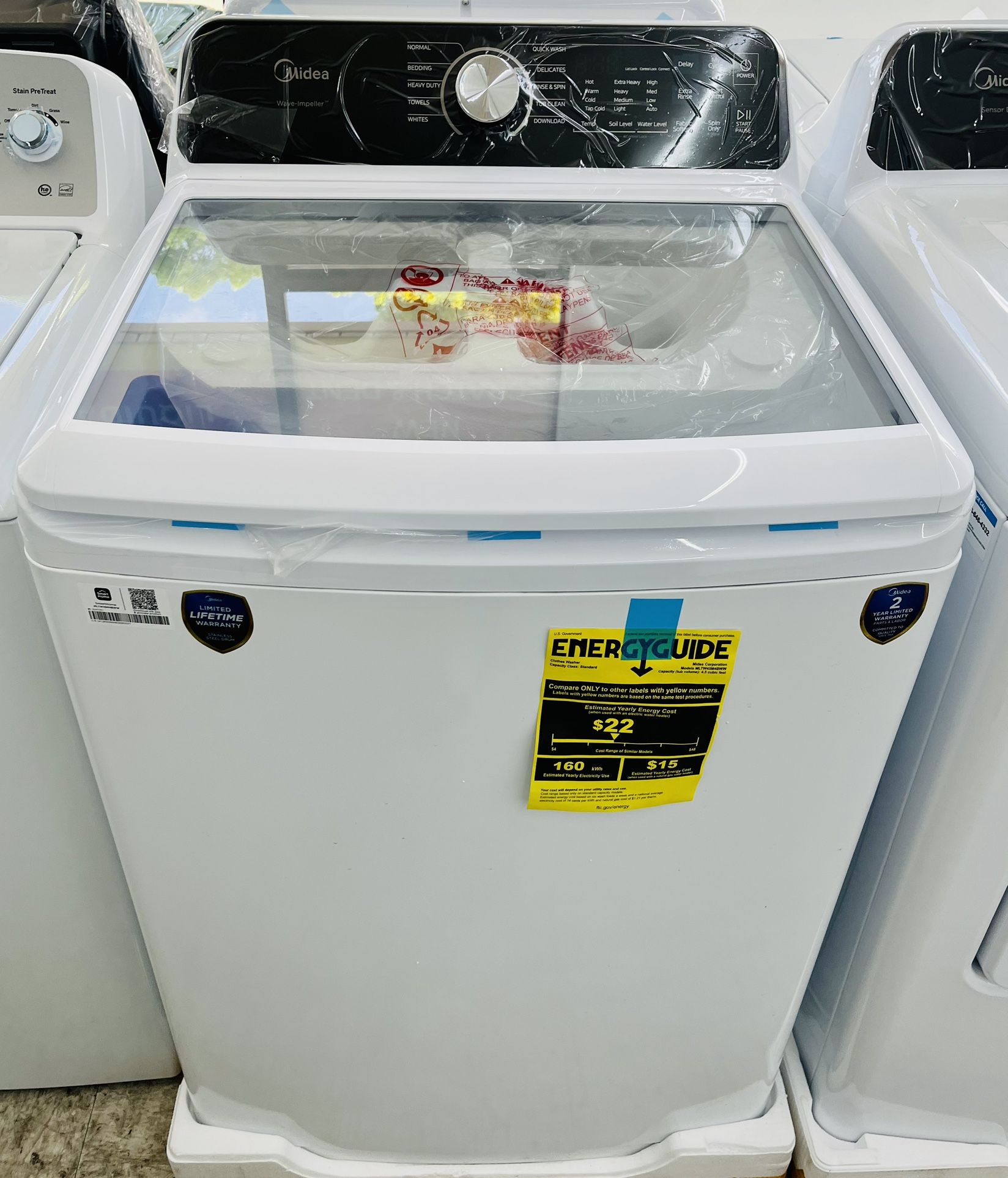 🔥🔥27” Midea Top Load Washer And Dryer