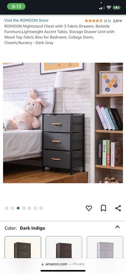 Nightstand Chest With Drawers For College Students