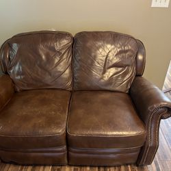 Leather Love Seat