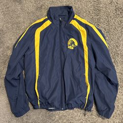 Navy And Yellow Windbreaker Sz Medium