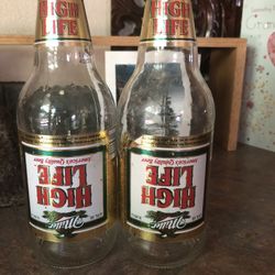 Collectible Miller High Life Bottles 