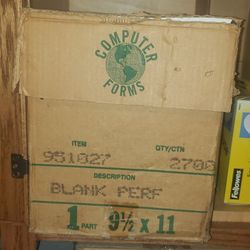 Printer Paper Continuous Feed Perforated