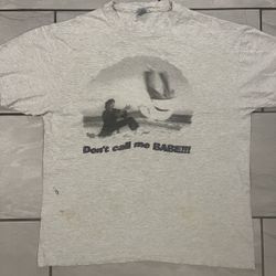 Vintage 90s Y2K Women’s Karate DONT CALL ME BABE flip Over T Shirt Size XL Funny