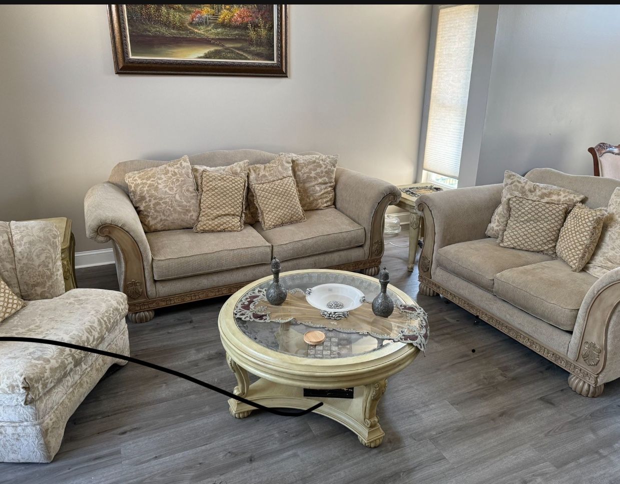 Living Room Set And Three Tables.