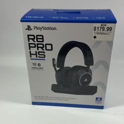 New Playstation R8 Pro HS Over Ear Gaming Headset Black