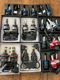 H11/H8/H9 LED Headlight Bulbs, 6500K Fog Lights Car Bulb, 12000Lm DRL or Low Beam, Halogen Replacement Headlight with Fan