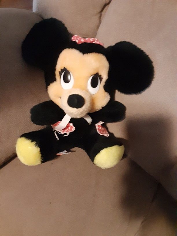 Rare Vintage Minnie Mouse Plush made In Korea