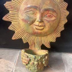 HANGING SUN PLANTER/ CANDLE HOLDER