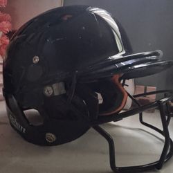 Helmet, Face Guard And Bat 