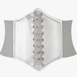 Silver Corset Belt 