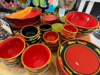 Fiesta ware entertainment set.