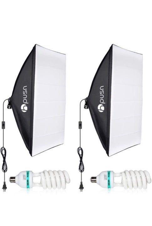 HPUSN Softbox Lighting Kit Professional Studio Photography Equipment for Port..