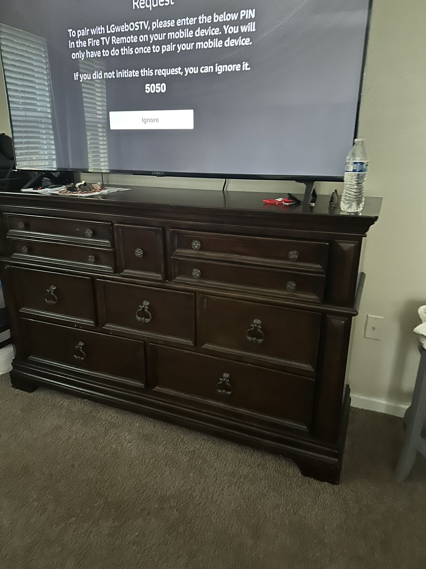 Dresser With Mirror And Nighstand