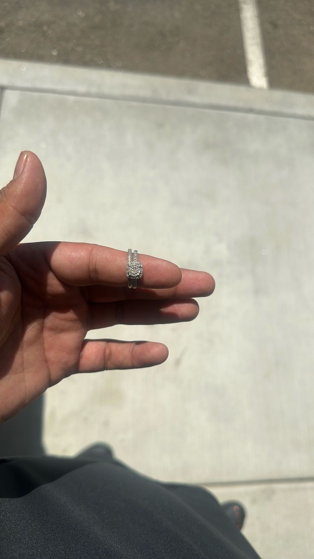 Wedding Ring And Band Silver 