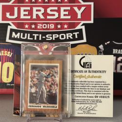 Fernando Valenzuela, Autographed Baseball Card