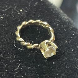 Baby 10k Gold Baby Diamond Ring