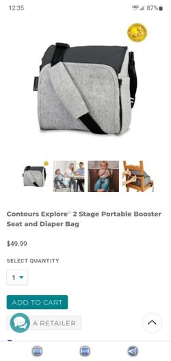 Contours Explore Booster Seat/Diaper Bag