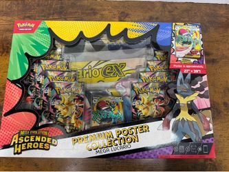 Pokémon ascended heroes poster collection lucario