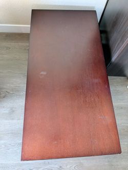 3-Piece Dark Wood Table Set (Coffee Table + 2 End Tables)