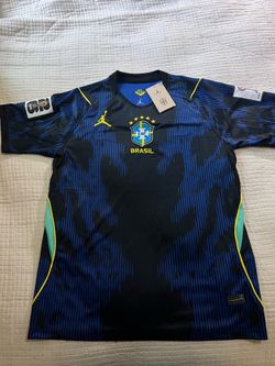 New Nike Jordan Brazil Soccer Jersey Mens M 2026 World Cup Patches size medium