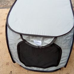 Grey Collapsible Large Dog Cage