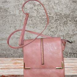 Women's Genuine Pink Leather Purse