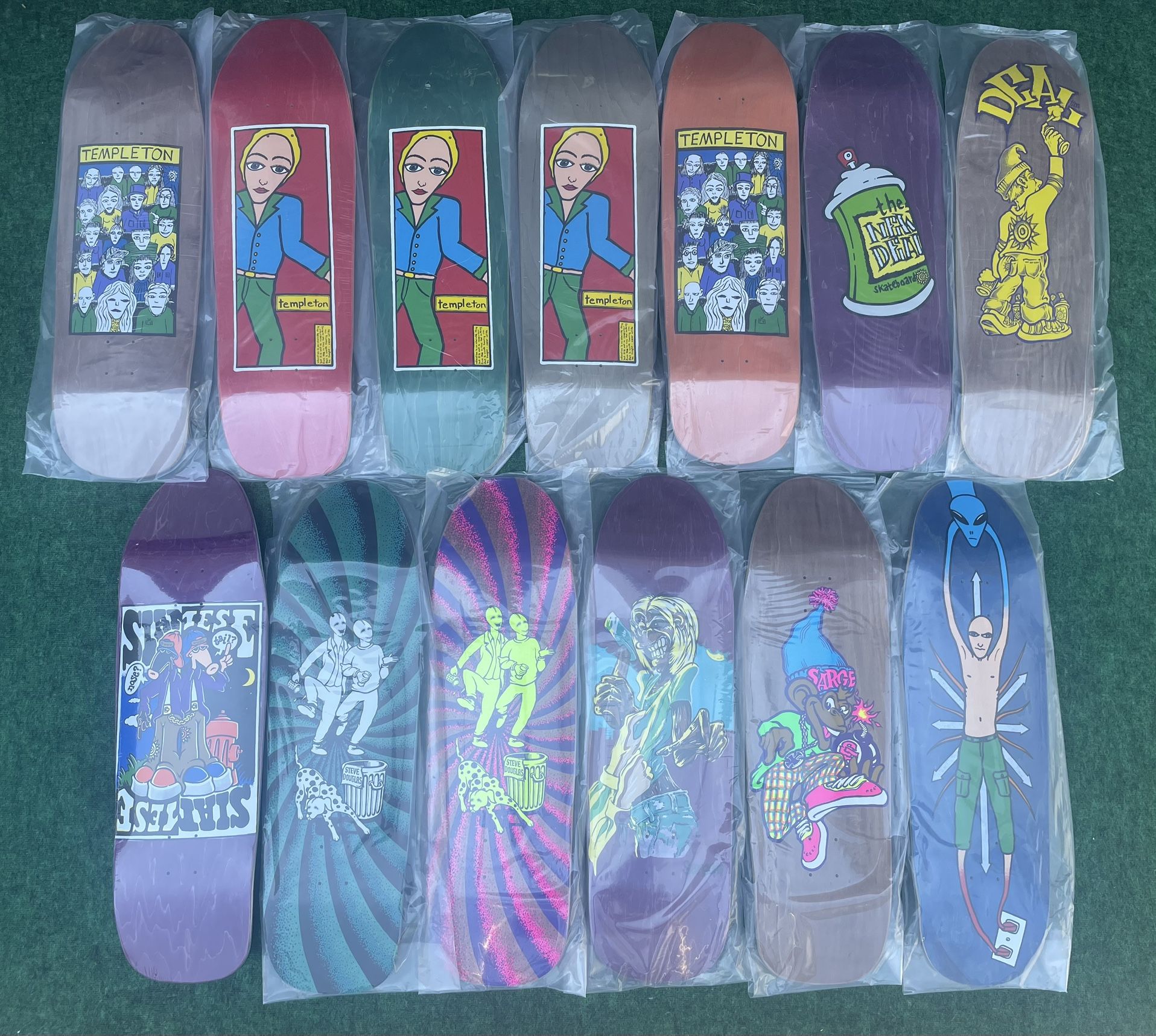 New Deal Skateboard Deck Ed Templeton Andy Howell Danny Sargent Mike Vallely Rick Ibaseta Steve Douglas