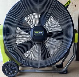 Ryobi 40V HP Hybrid Fan – Battery Not Included