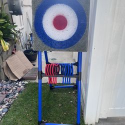 Axe Throwing Bristle Target with 8 Throwing Axes Set,Axe Throwing Game for Backyard, Indoor &Outdoor,Yard Games,Carnival Games