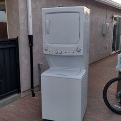 Stackable washer gas dryer