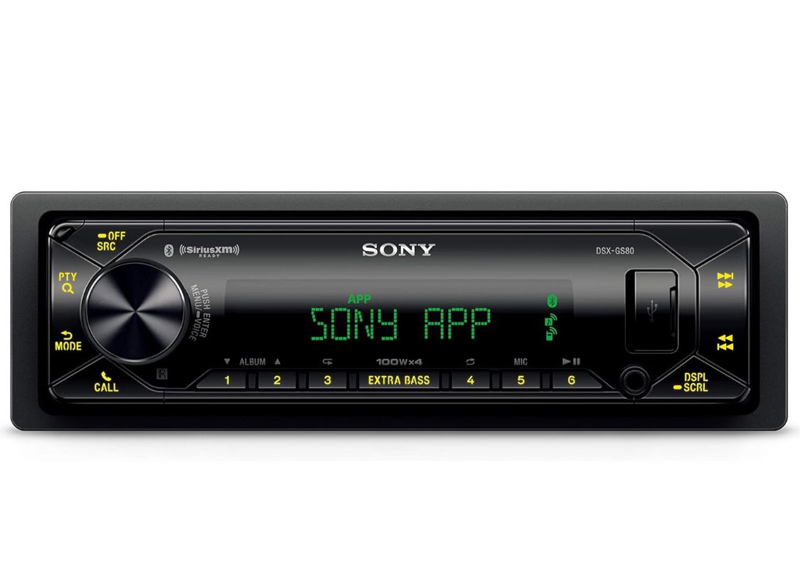 Sony DSX-GS80 GS Series High Power X 4 Rms Digital Media Receiver with Bluetooth and SiriusXM Ready