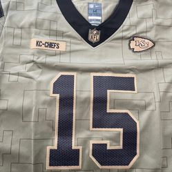 2021 Army Salute Olive Mahomes Jersey  Medium