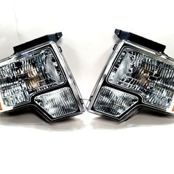 Headlights For 09-14 Ford F150 Pickup 