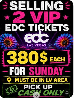 EDC tickets