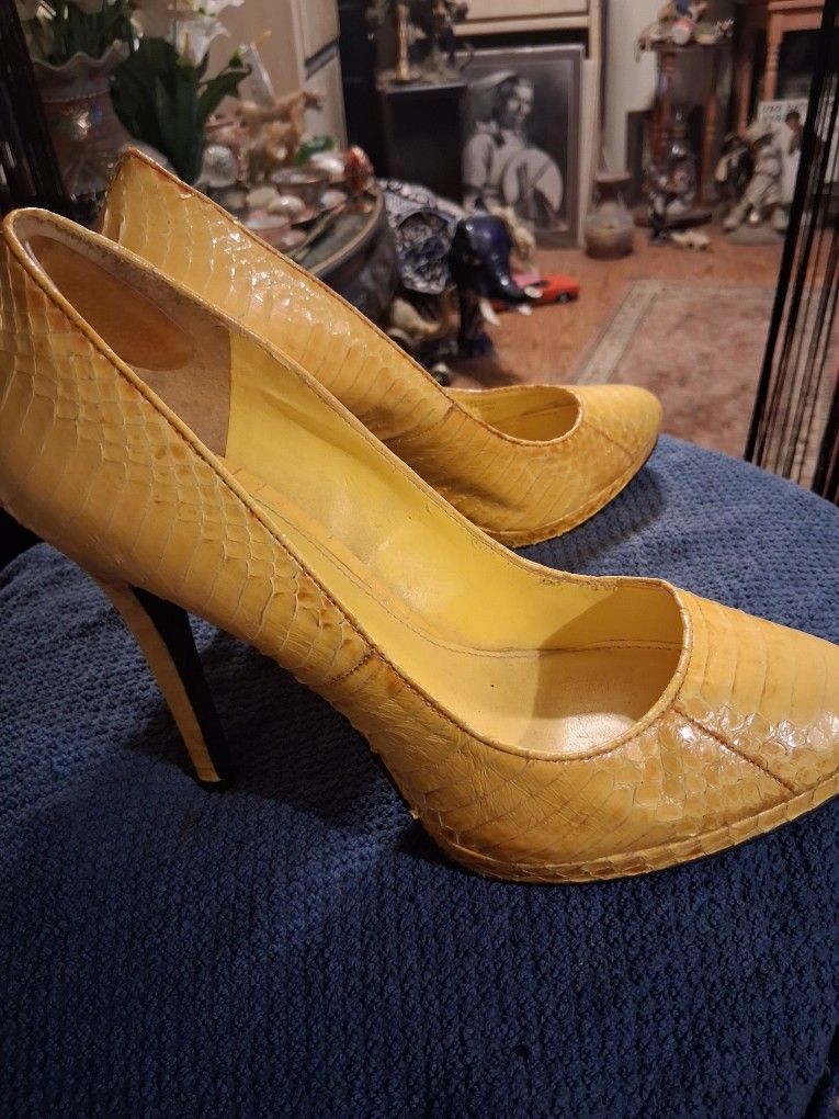 Women Genuine Snake Shoe's