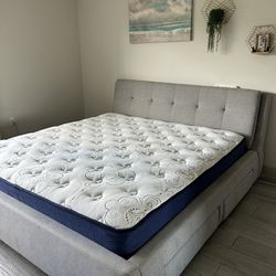 king size bed and mattress