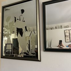 Erte Style Art Deco Mirror 