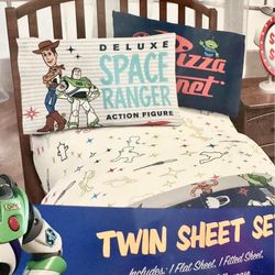 Disney TOY STORY 3 pc Twin Sheet Set Multicolor NEW Woody Buzz Space Ranger