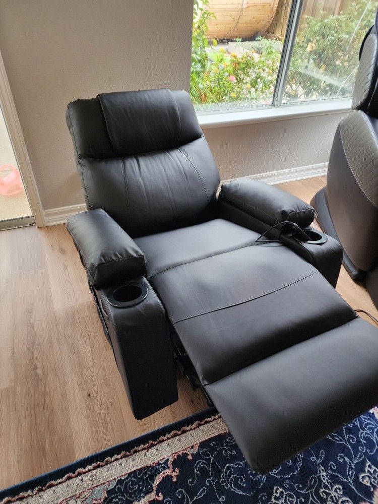 Electric power lift heated massage recliner chair