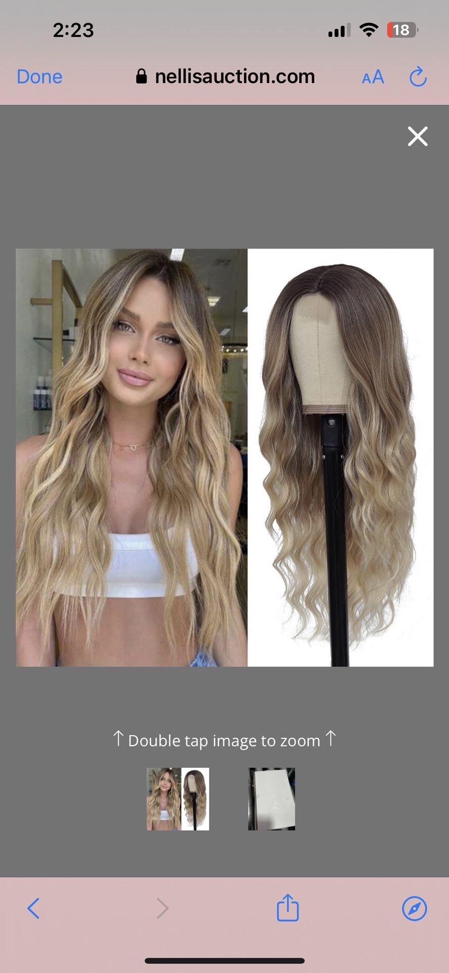 HMHIFI Long Ombre Blonde Wigs For Women 26 Inch Long Wavy Middle Part Wig Ombre Blonde Wigs Upgraded Protein Fiber Hair Replacement Wig Cosplay Costum